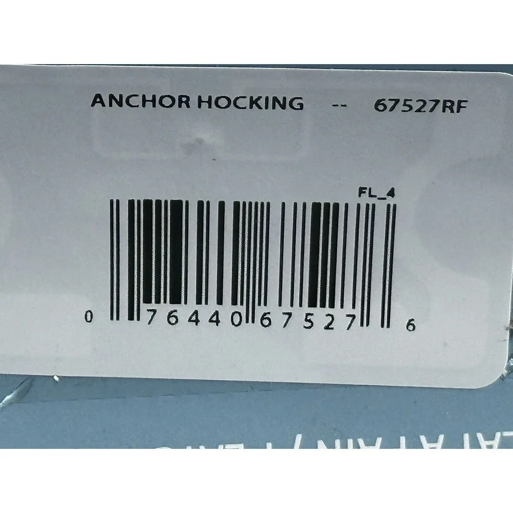 New Anchor Hocking Fire King Bakeware Clear‎ Glass Loaf Pan 1.5 Quart SZ 5